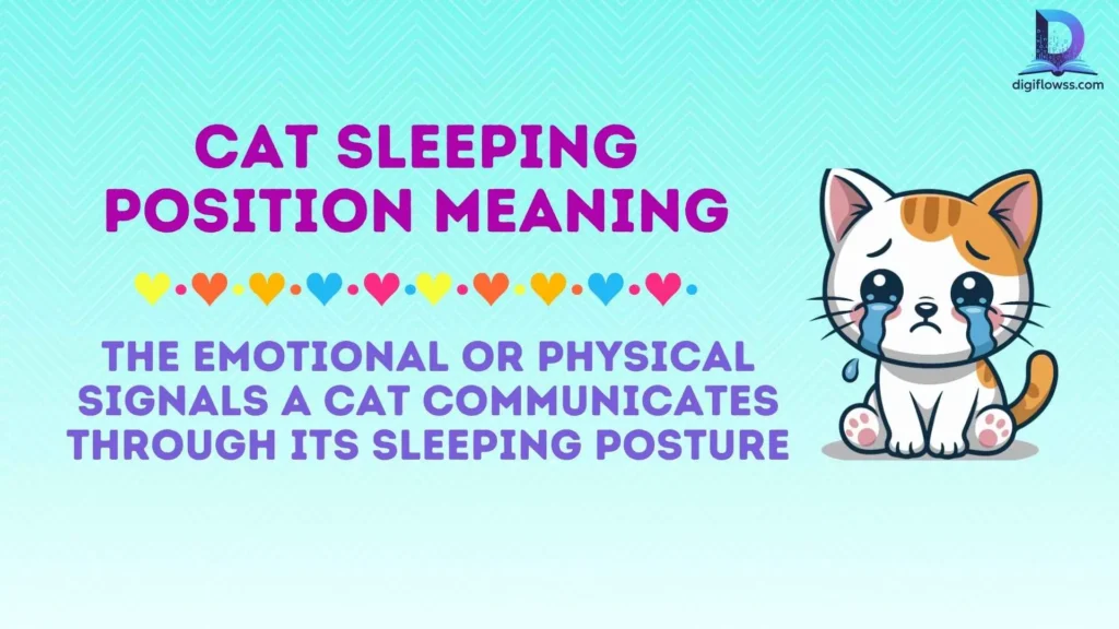 cat sleeping position meaning