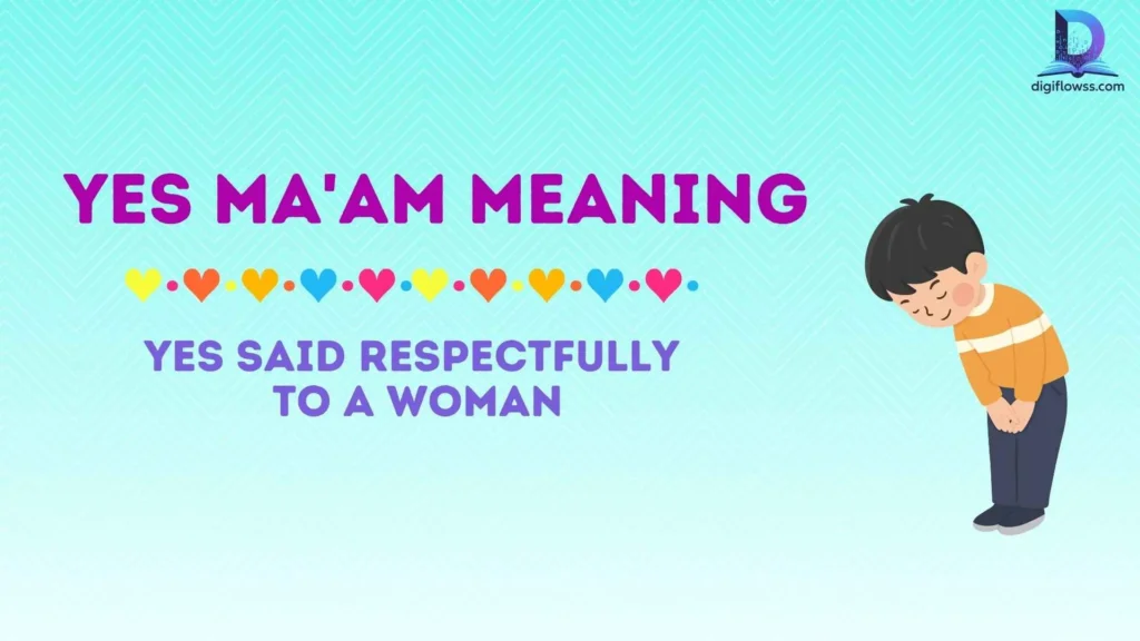 yes ma'am meaning